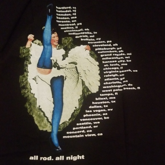 Rod Stewart all Rod.all night T-shirt - Picture 2 of 2